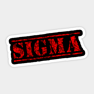 SIGMA stamp weathered Sticker